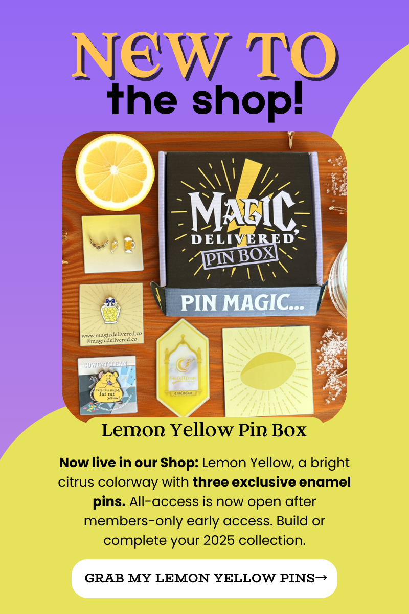 New to the shop - The Lemon Yellow Pin Box