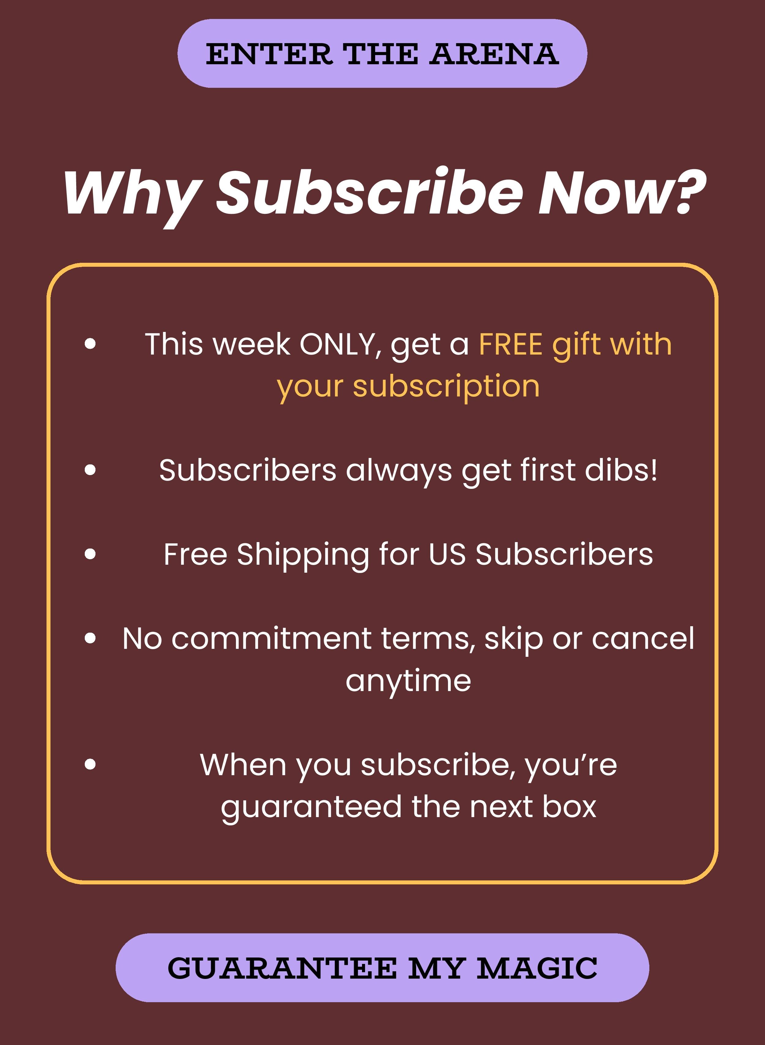 Why Subscribe Now?