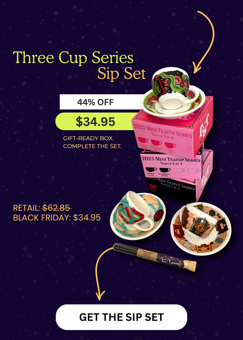 Three Cup Series Sip Set at 44% off. Retail $62.85, Black Friday $34.95. Gift-ready box, complete the set. Button: Get the Sip Set.