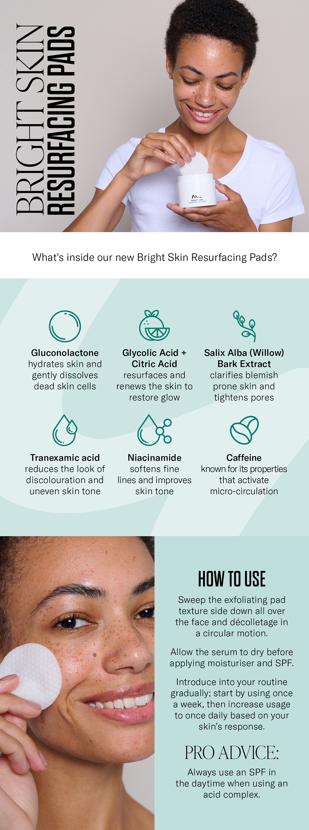 What's inside our NEW Resurfacing Pads 💕 Mii Cosmetics