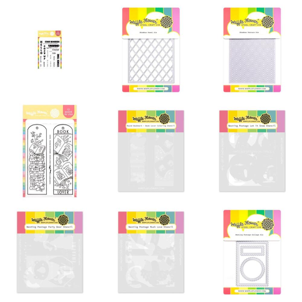 Waffle Flower Stenciled Stories 3