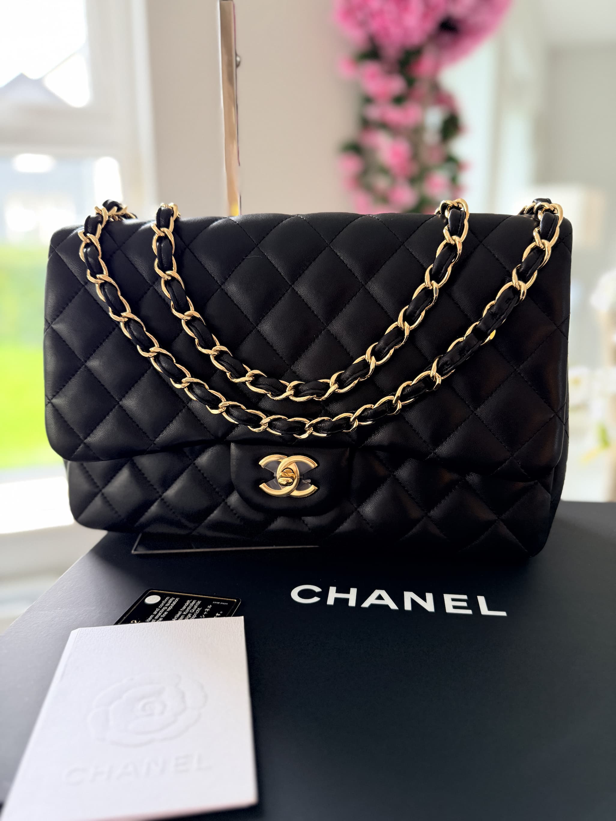 Chanel Long Wallet 2019 Black Caviar Leather Silver Hardware