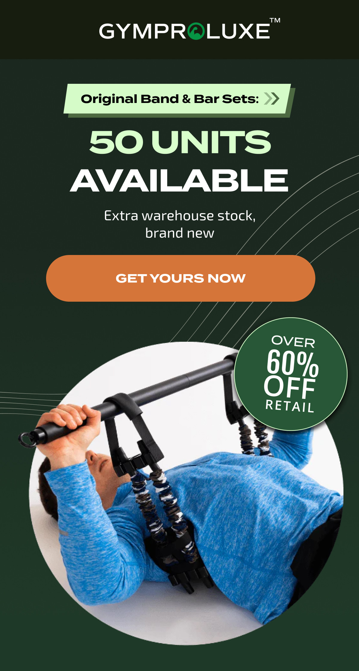 Original Band & Bar Sets: >> 50 UNITS AVAILABLE Extra warehouse stock, brand new GET YOURS NOW OVER 60% OFF RETAIL