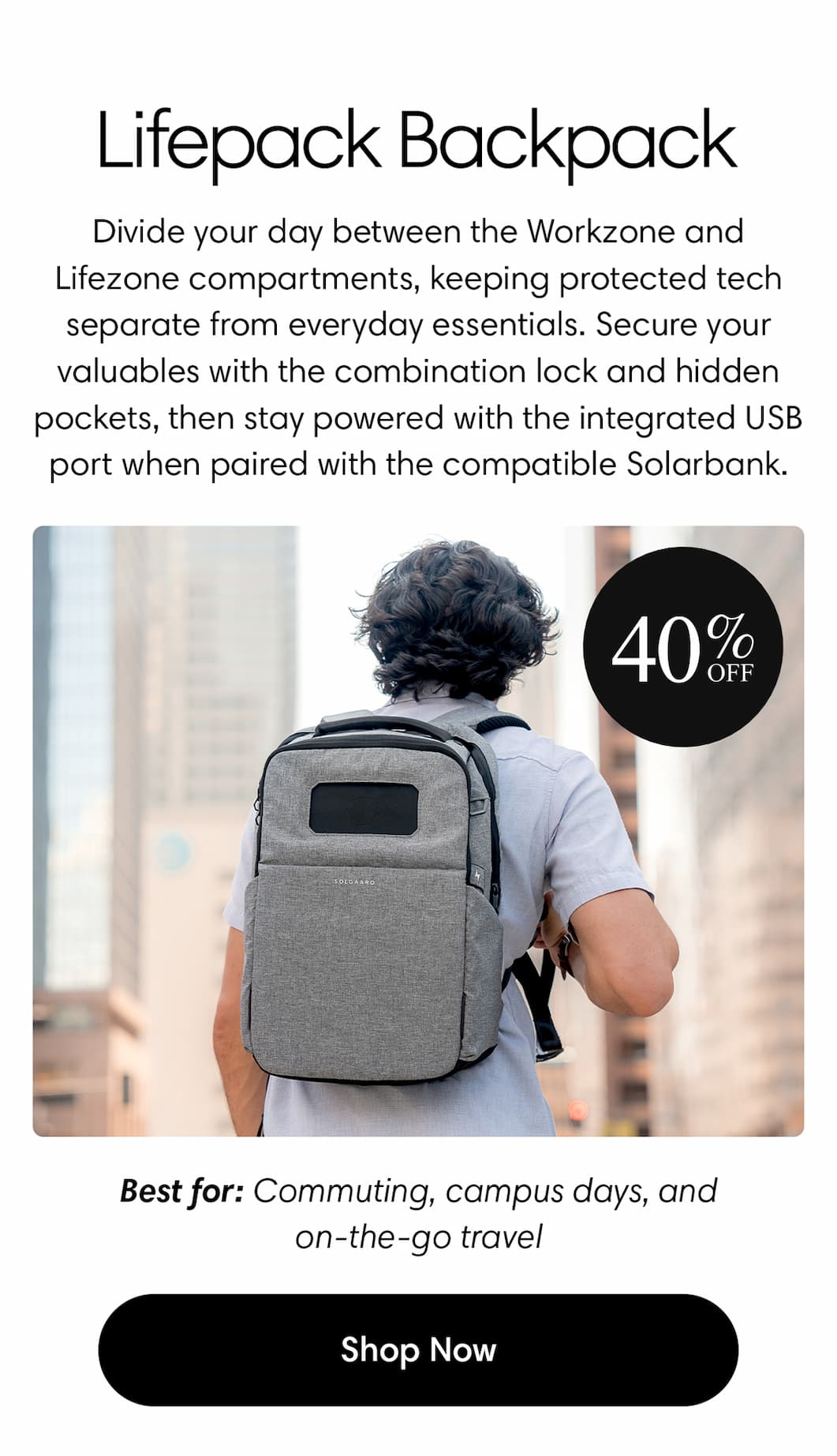 Lifepack Backpack — 40% off