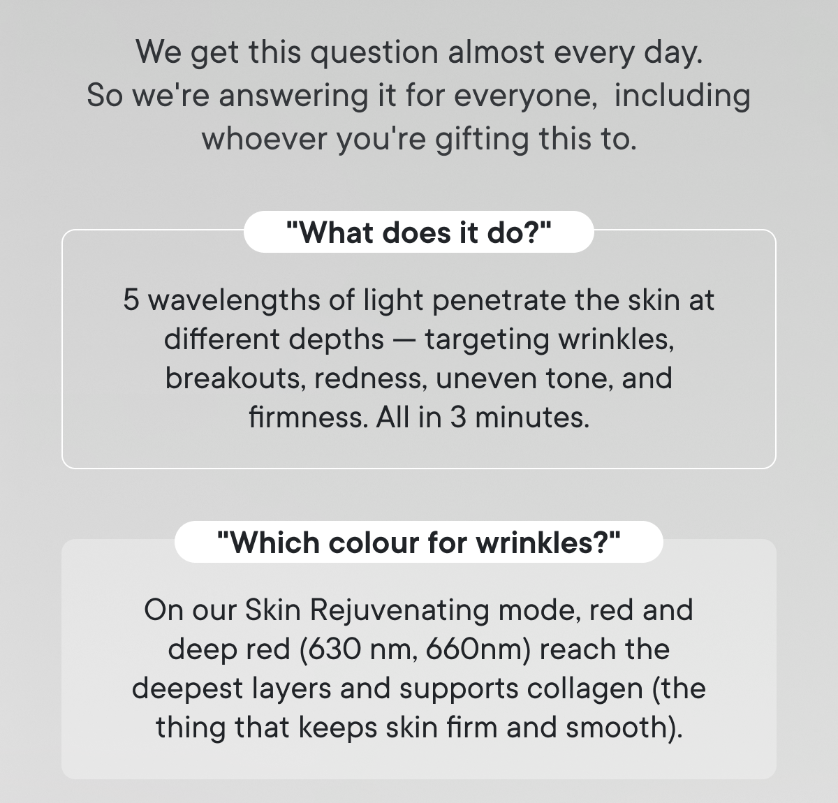 We get this question almost every day. So we're answering it for everyone, including whoever you're gifting this to.