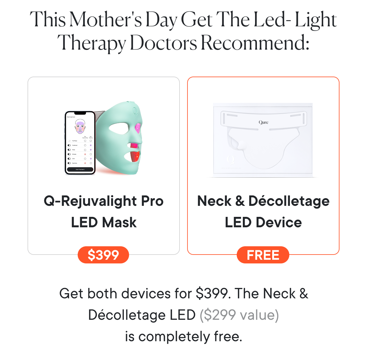 This Mother's Day Get The Led- Light Therapy Doctors Recommend: