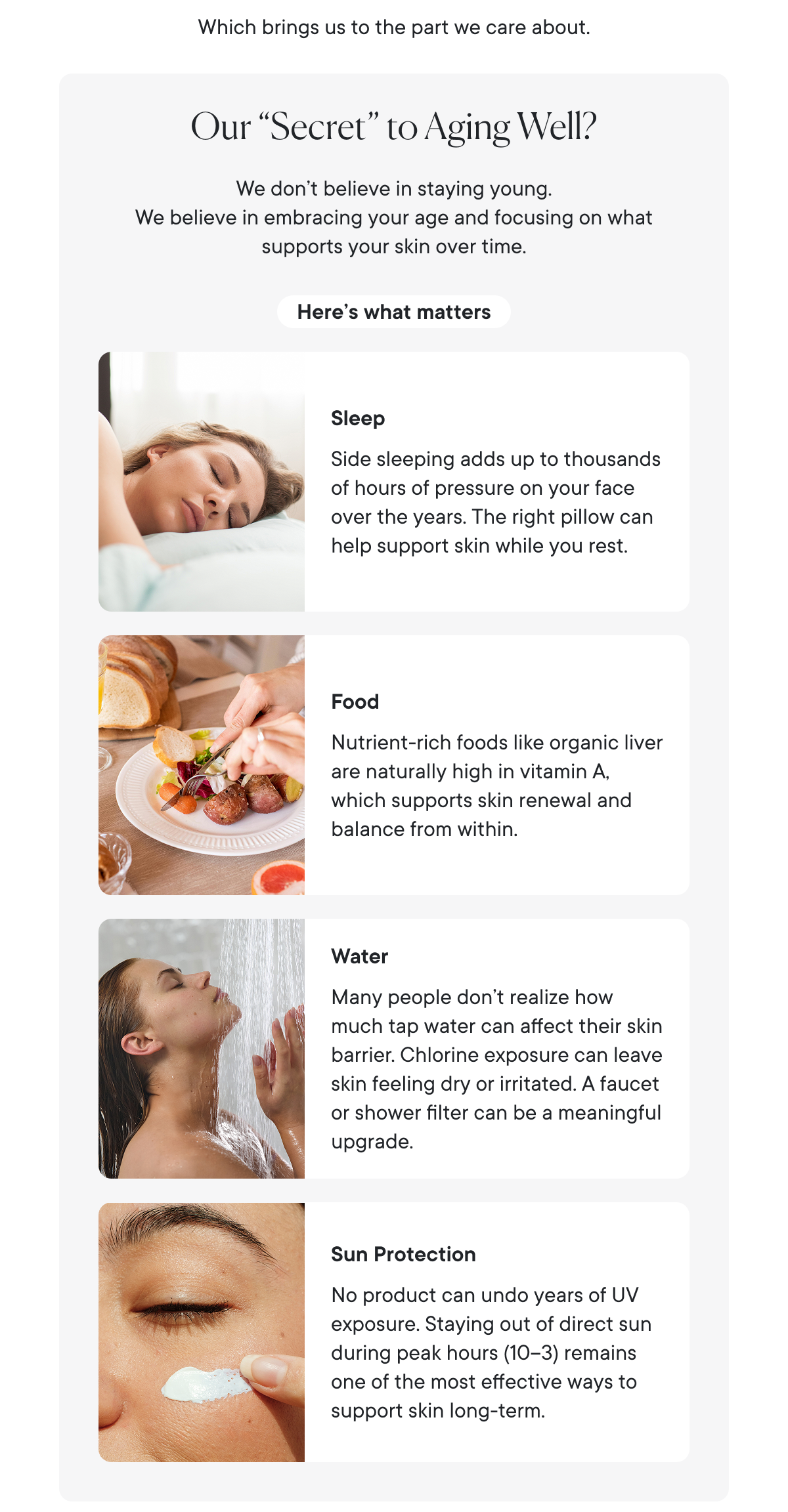 Our “Secret” to Aging Well?