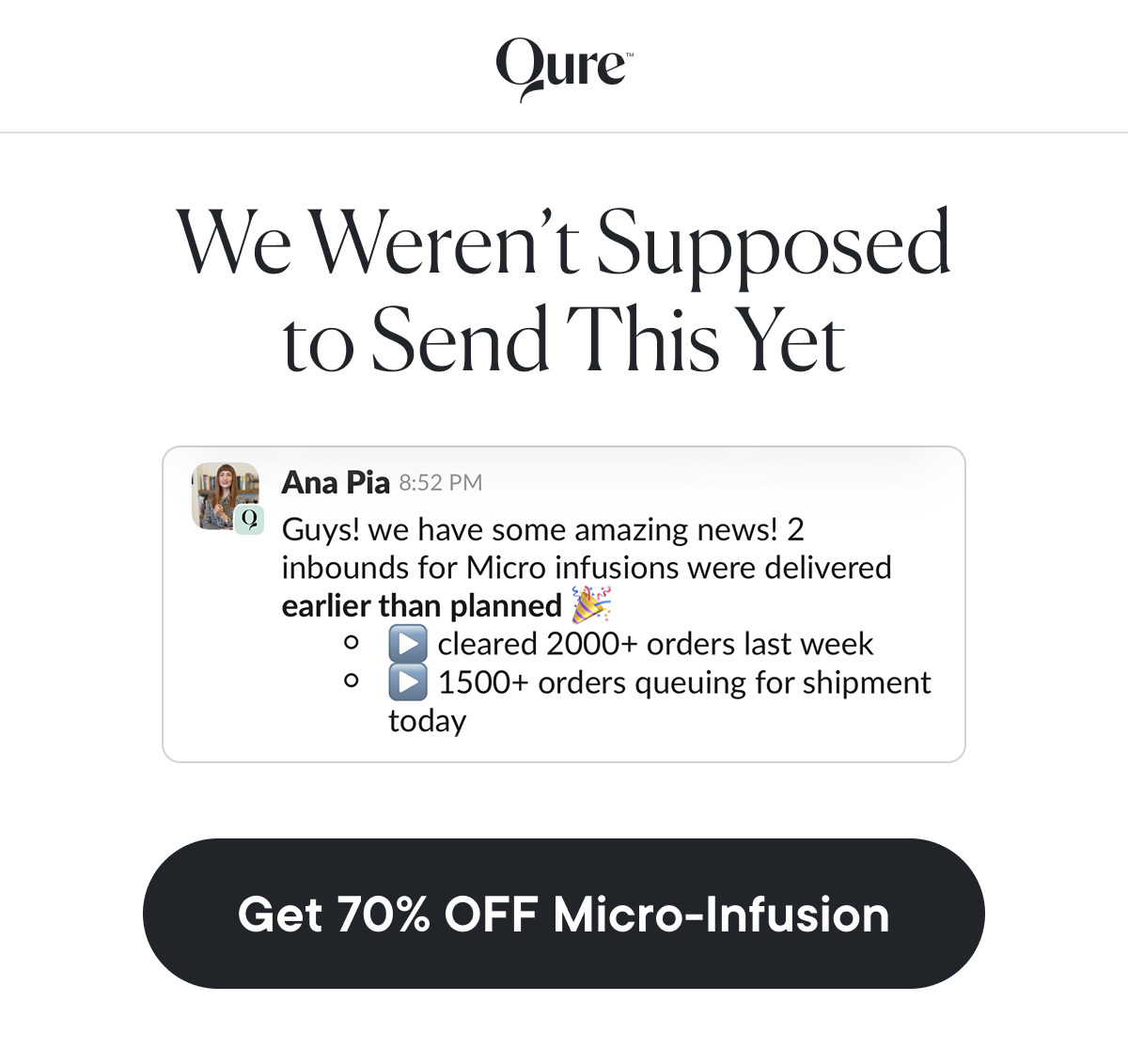We Weren’t Supposed to Send This Yet