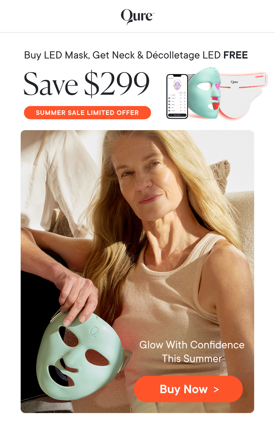 Buy LED Mask, Get Neck & Décolletage LED FREE