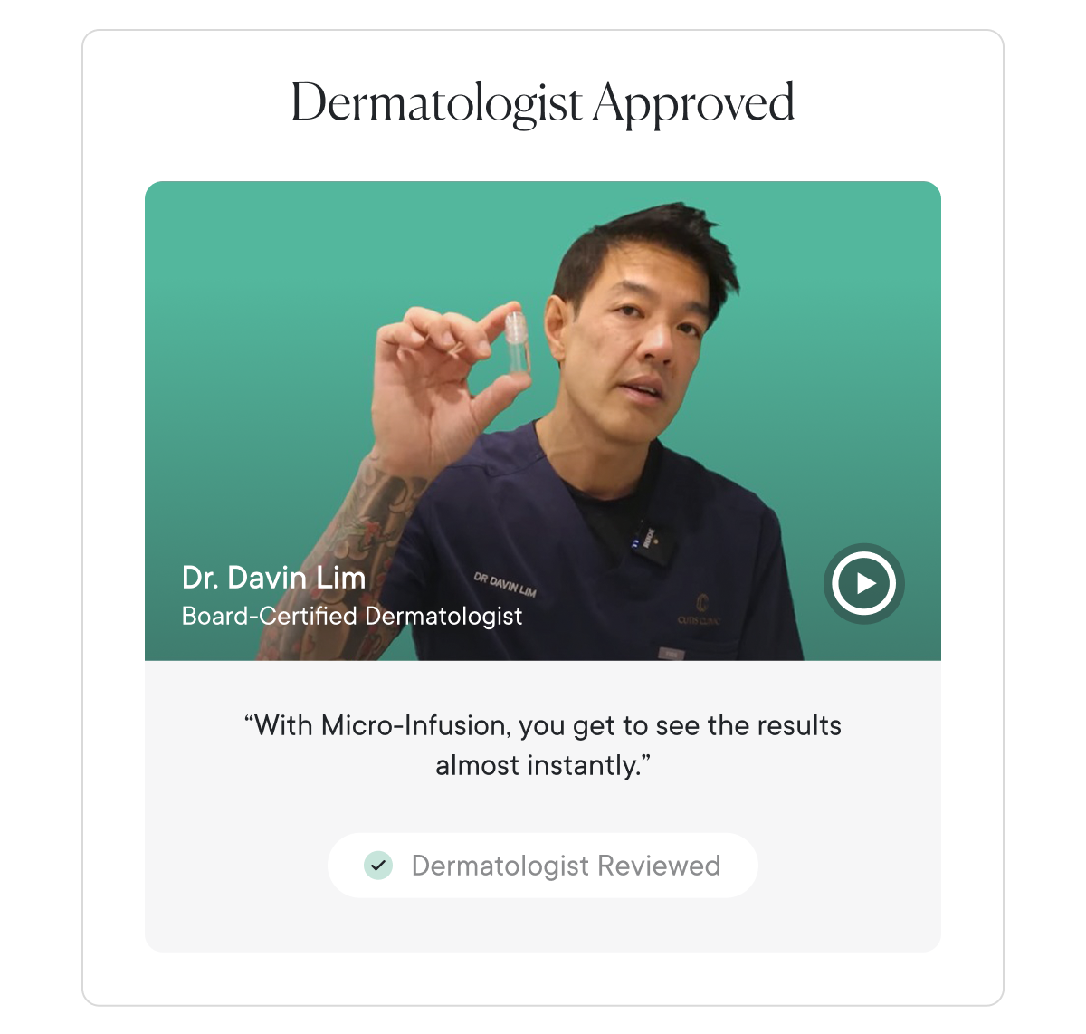 Dermatologist Approved