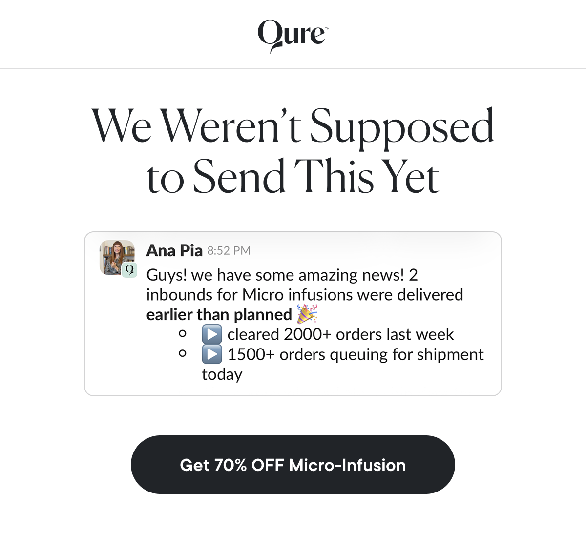 We Weren’t Supposed to Send This Yet