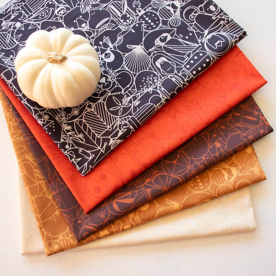 End Papers print in warm tones