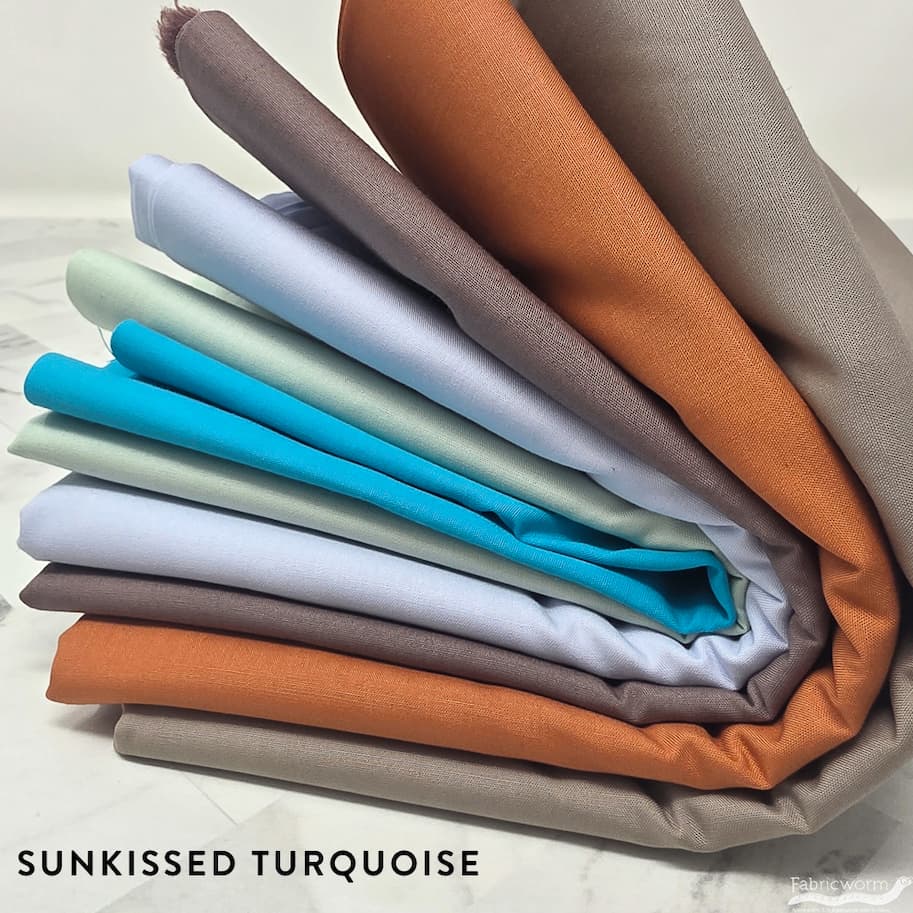 Artemis + Fowl Quilt Bundle - Sunkissed Turquoise Colorway