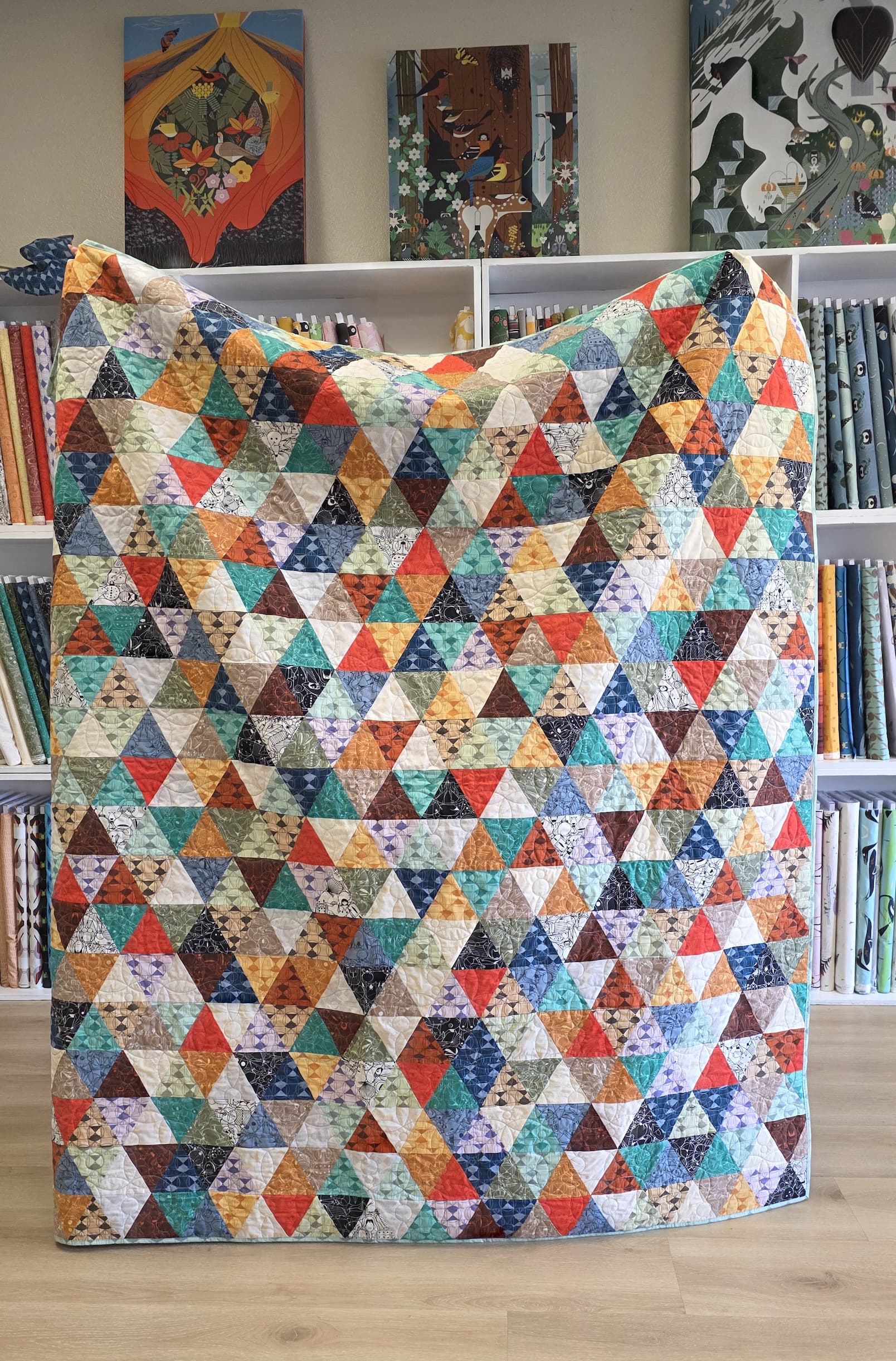 Tri-Love Quilt featuring End Papers Basics