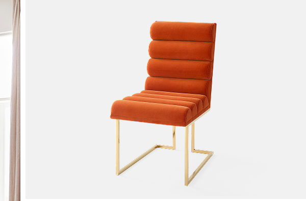 Channeled Goldfinger Dining Chair