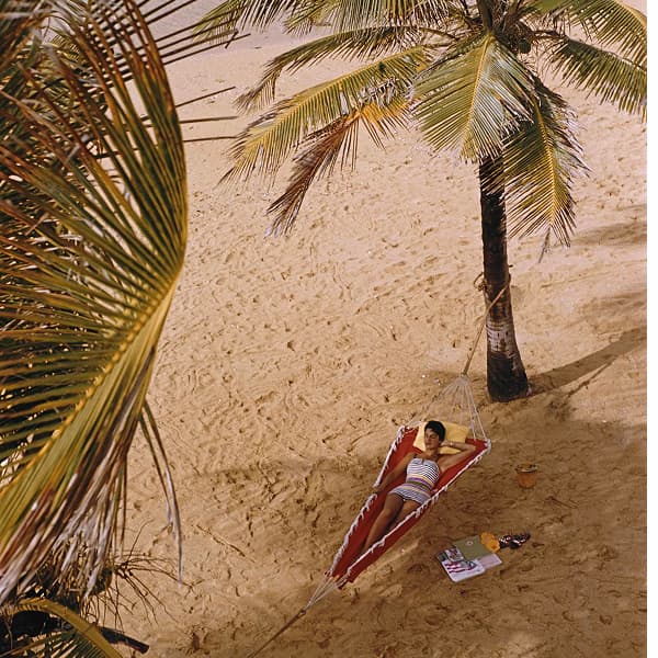 Slim Aarons "Caribe Hilton Beach" Photograph