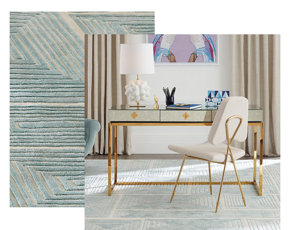 Blocks Hand-Knotted Rug
