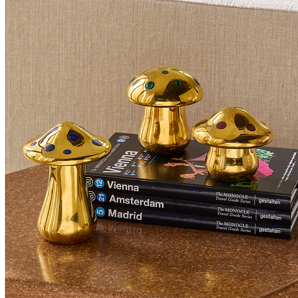 Brass mushroom box