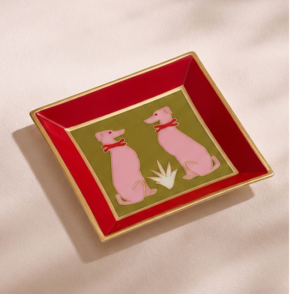 Playa Greyhounds Square Tray