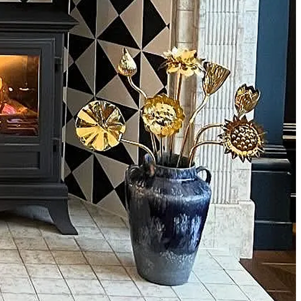 Brass Flower Bouquet