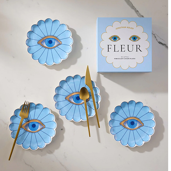 Fleur Small Plate Set