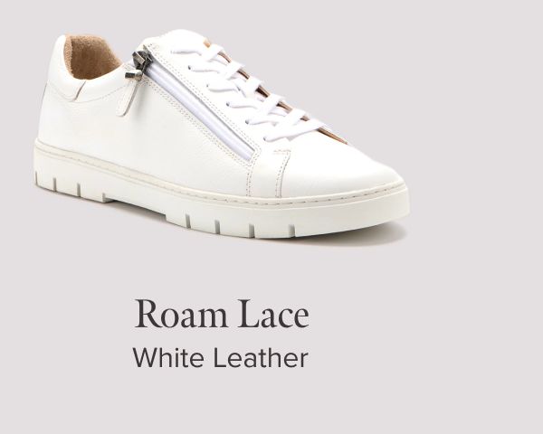 Roam Lace - White Leather