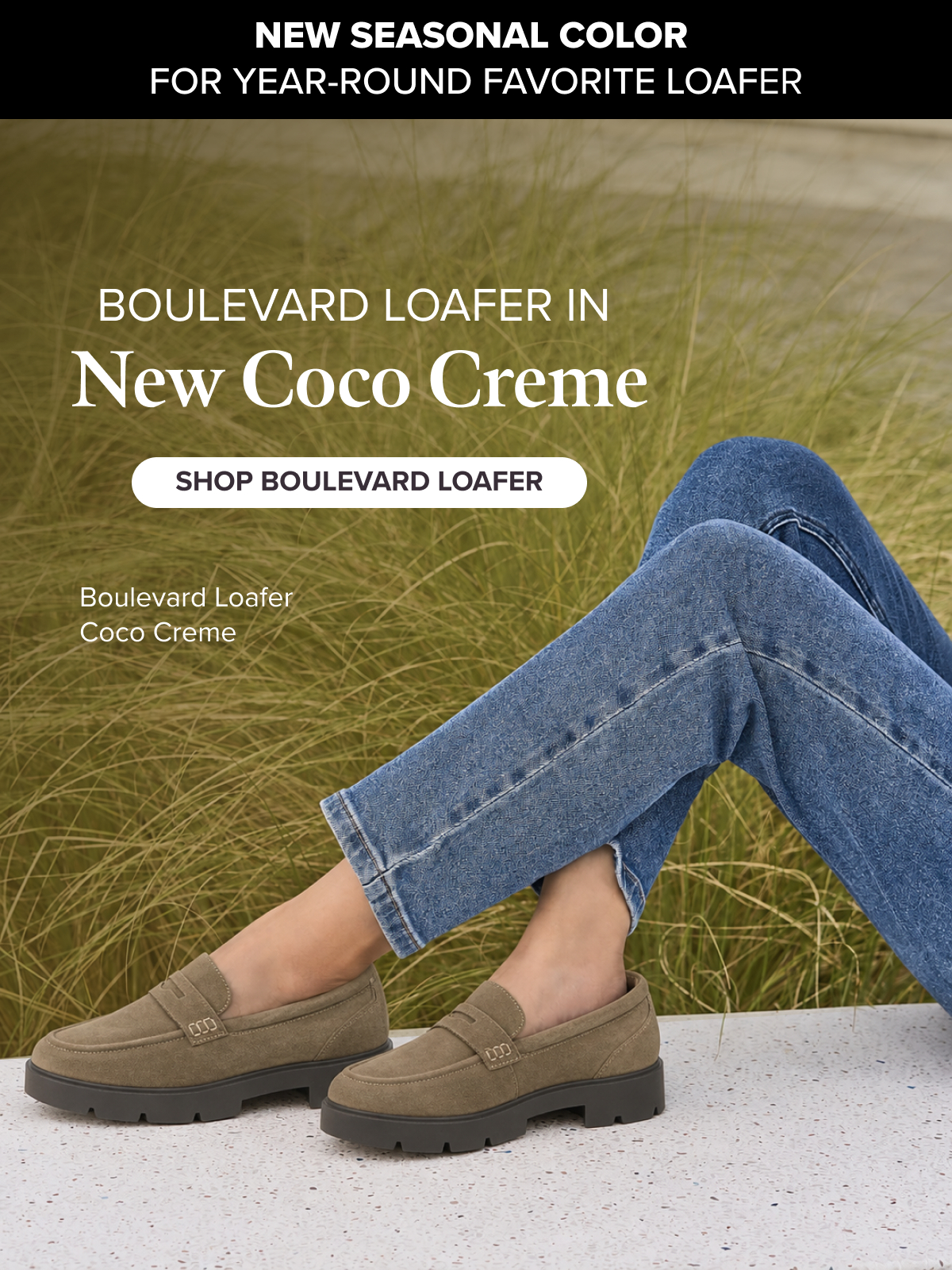 Boulevard Loafer In New Coco Creme