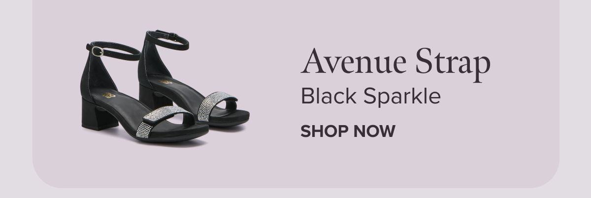 Avenue Strap - Black Sparkle