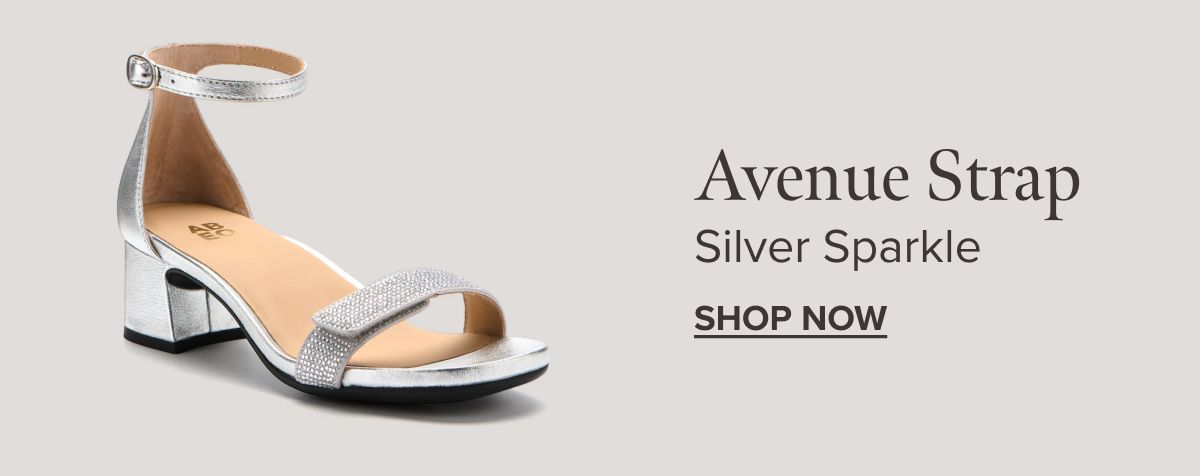 Avenue Strap - Silver Sparkle