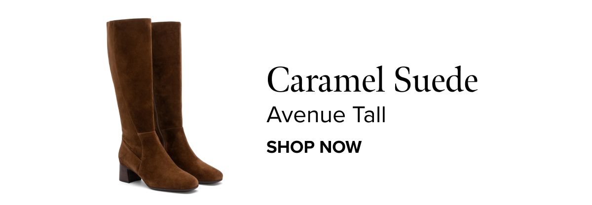 Avenue Tall - Caramel Suede