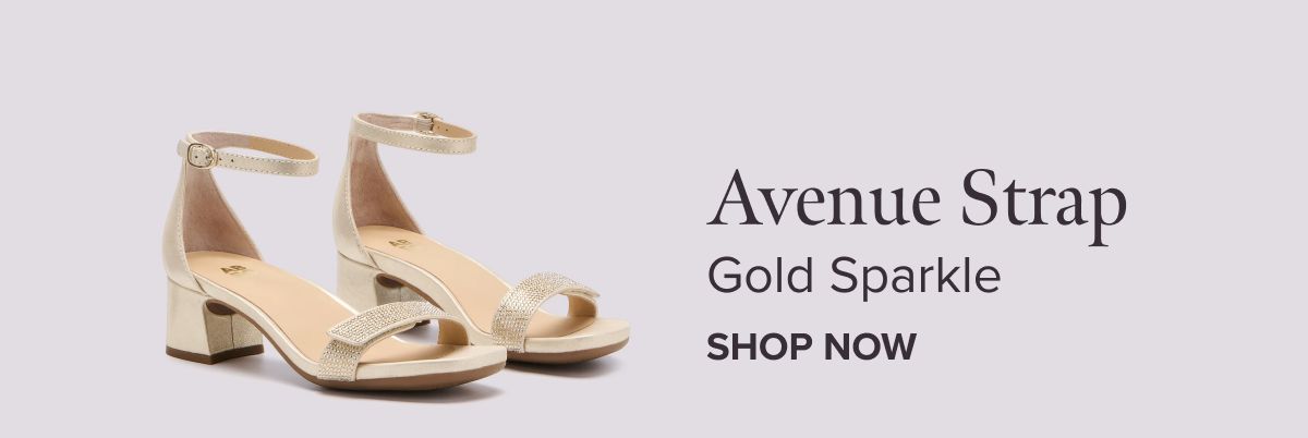 Avenue Strap - Gold Sparkle