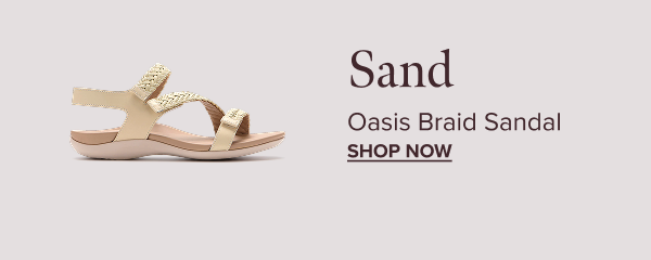Oasis Braid Sandal - Sand