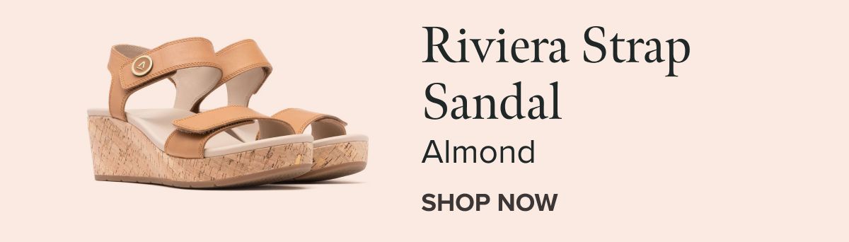 Riviera Strap Sandal - Almond