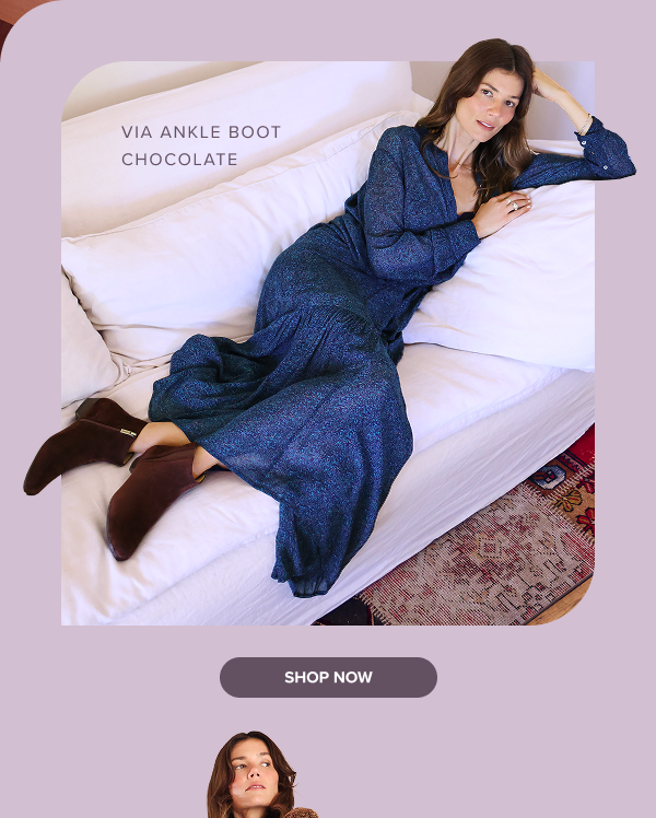 Via Ankle Boot - Chocolate