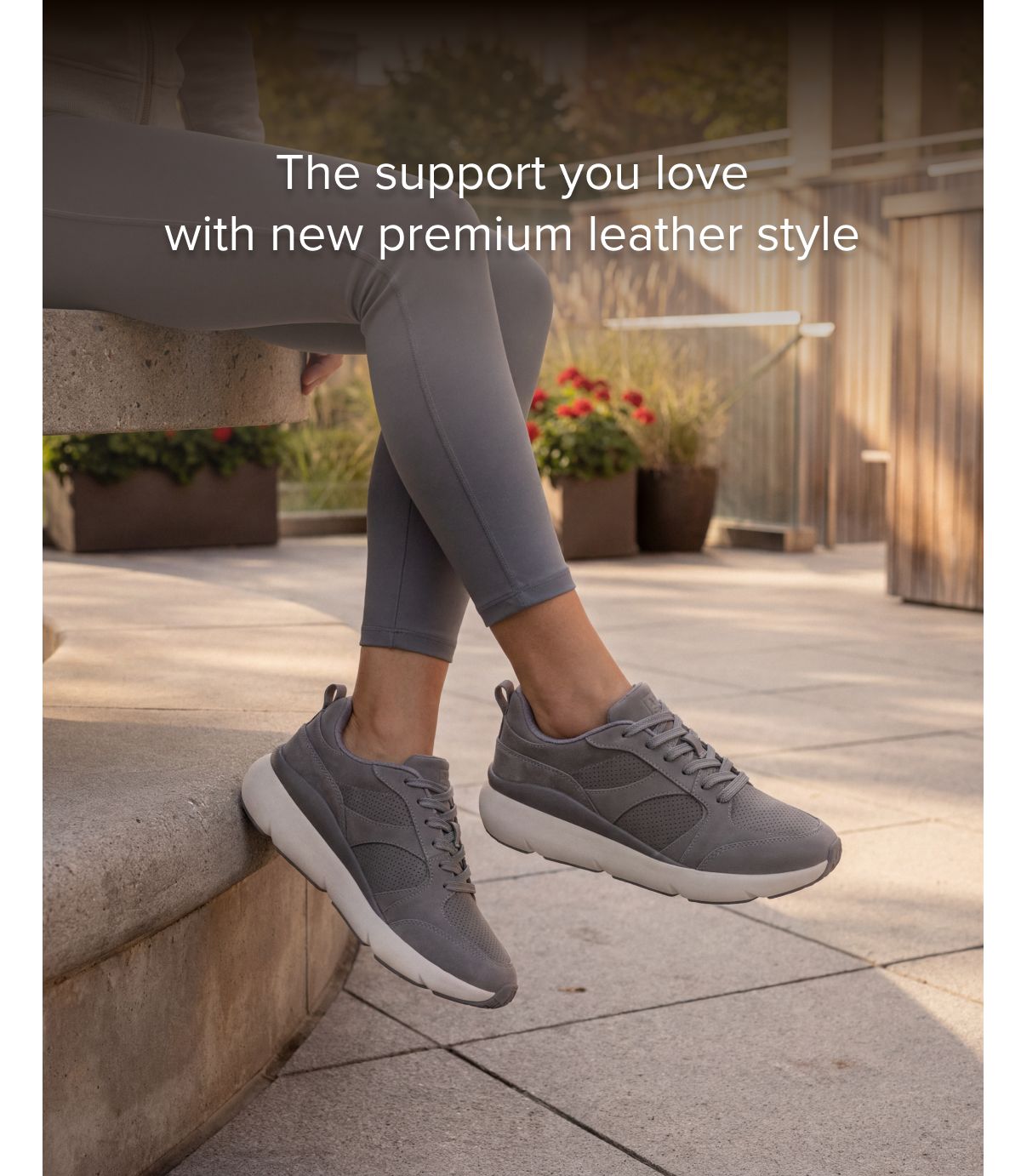 The support you love with new premium leather style