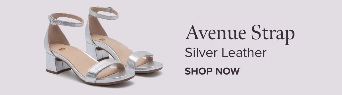 Avenue Strap - Silver Leather