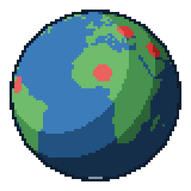 News and Data Hub — rotating globe
