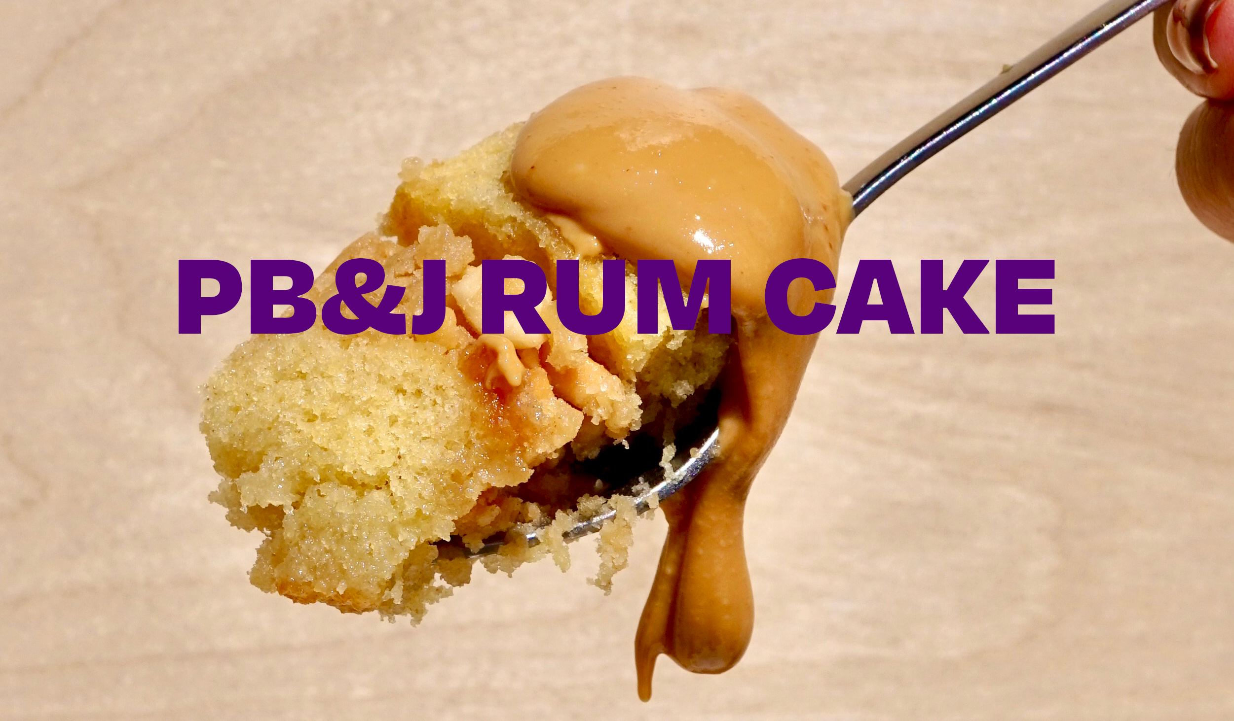 PB&J Rum Cake