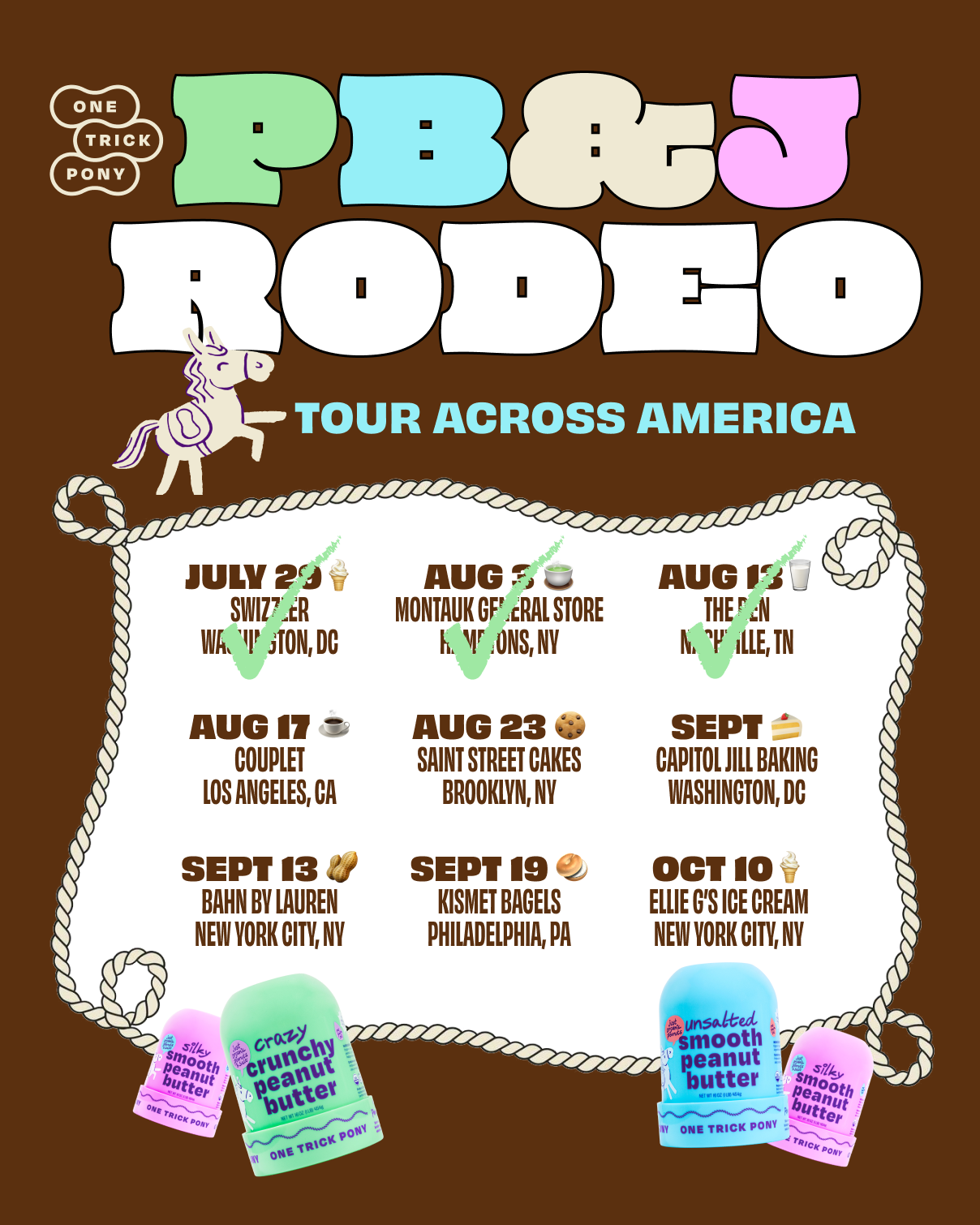 PB&J Rodeo Stops 