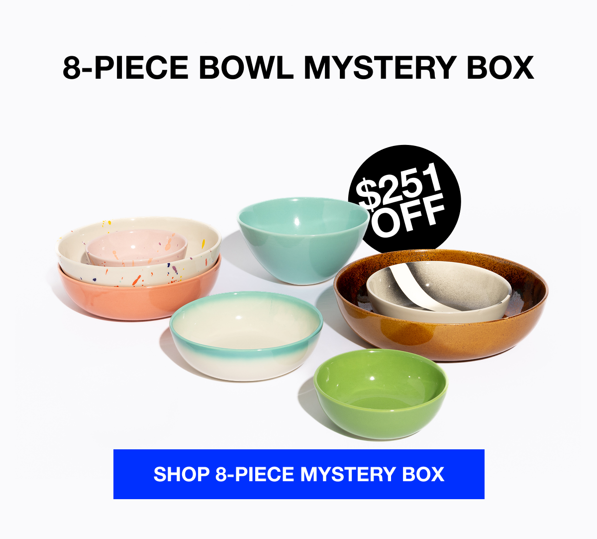 8-piece bowl mystery box