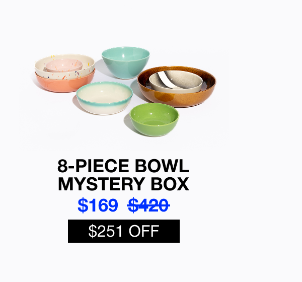 8-piece Bowl Mystery Box