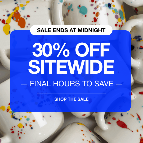Sale ends at midnight