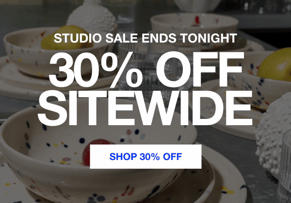 Studio Sale Ends Tonight 30% Off Sitewide