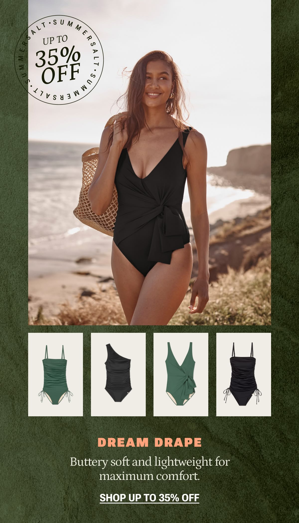 Model in DreamDrape Bow Backflip