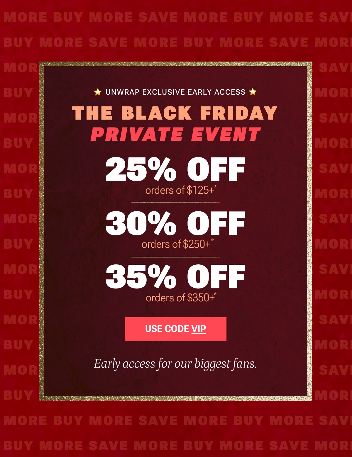 The Black Friday Private Event
