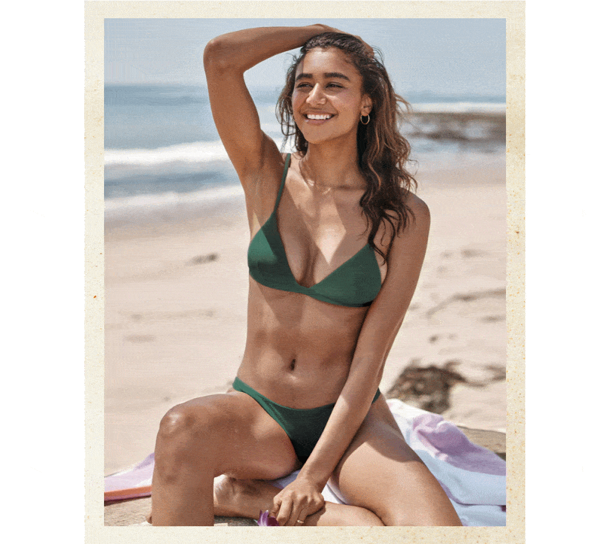 Models in archive sale swimsuits
