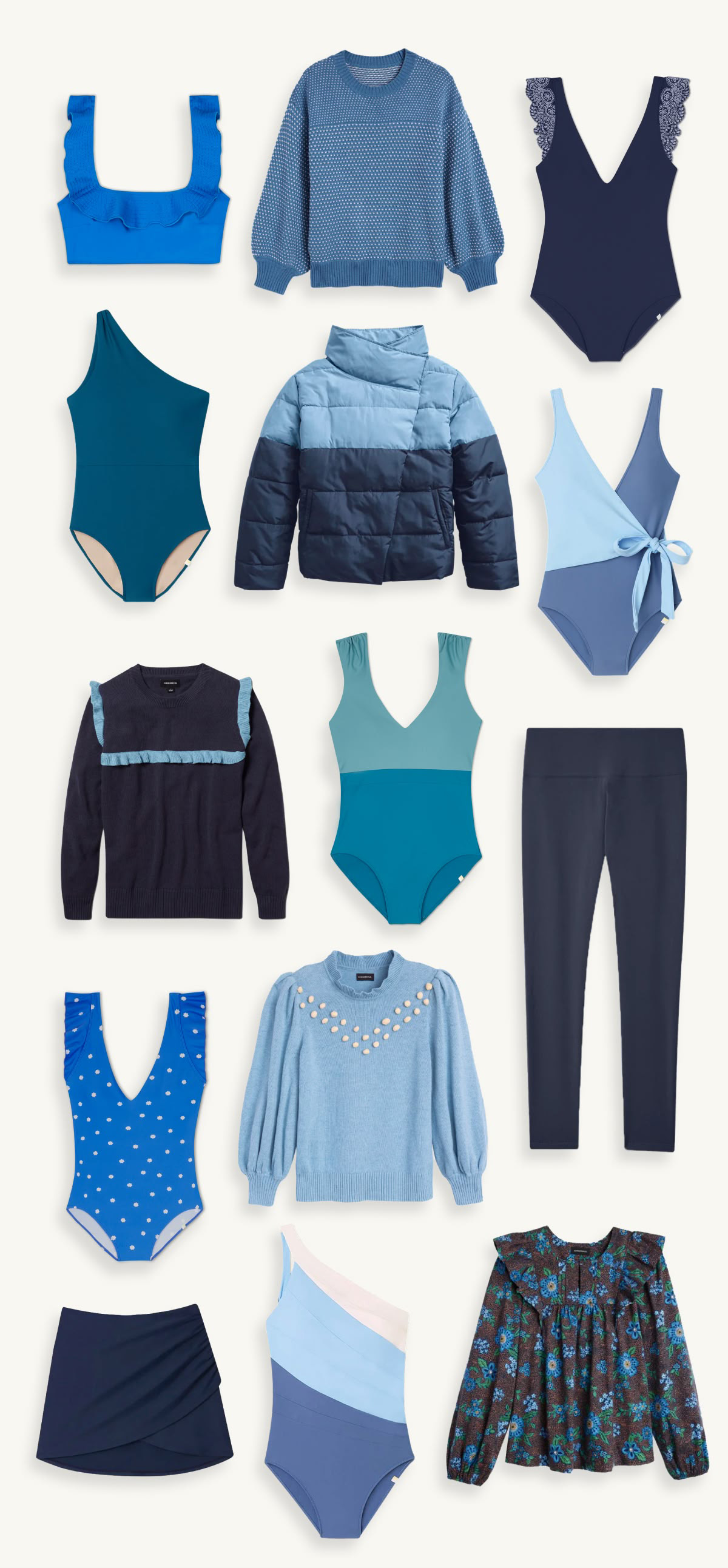 Summersalt blue swim and apparel