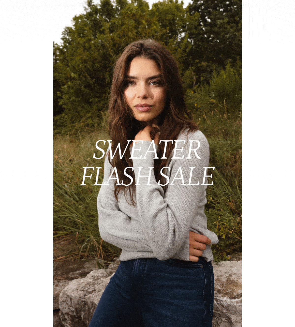 Models in various Summersalt sweaters