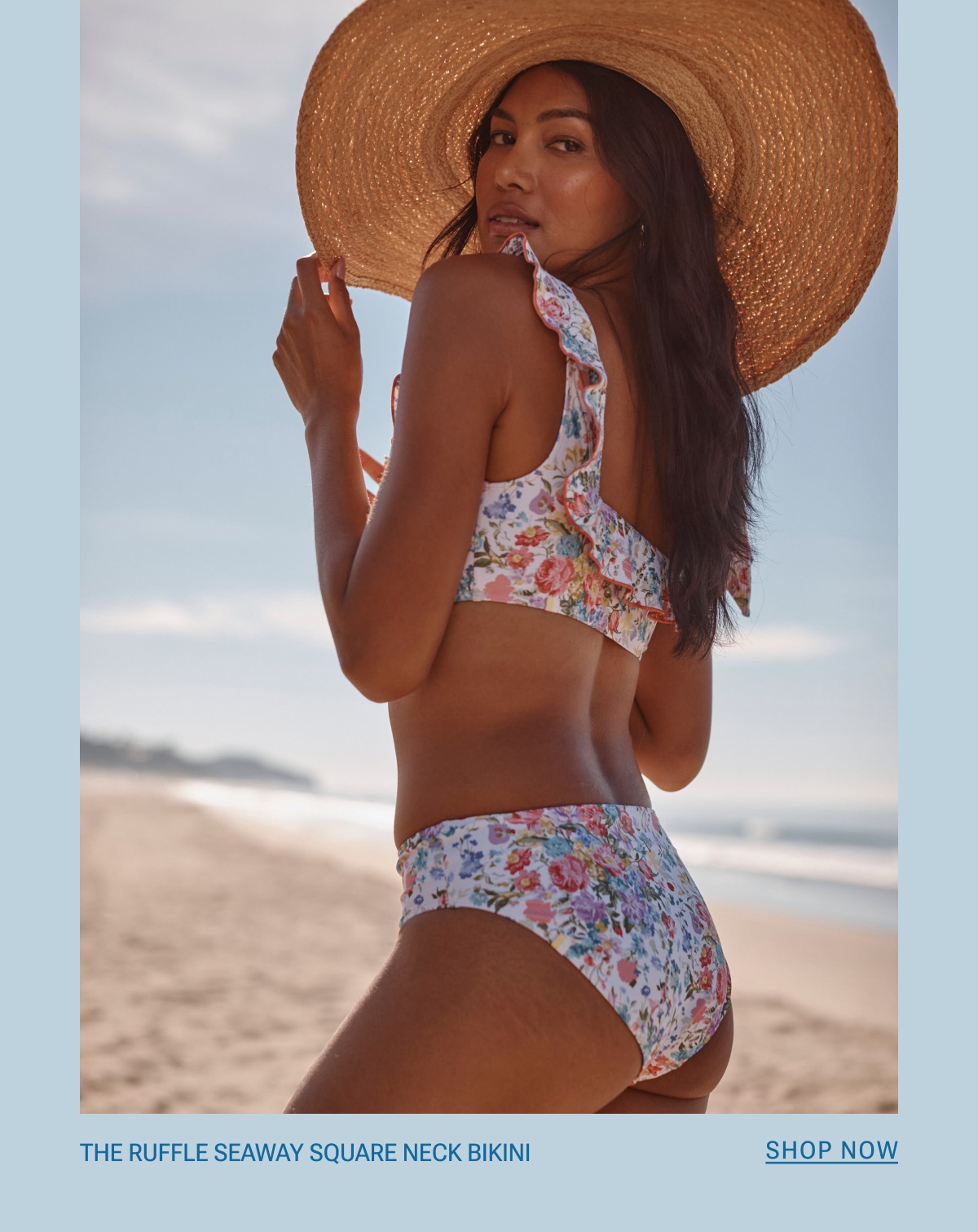 Model in Summersalt x Bridgerton swim