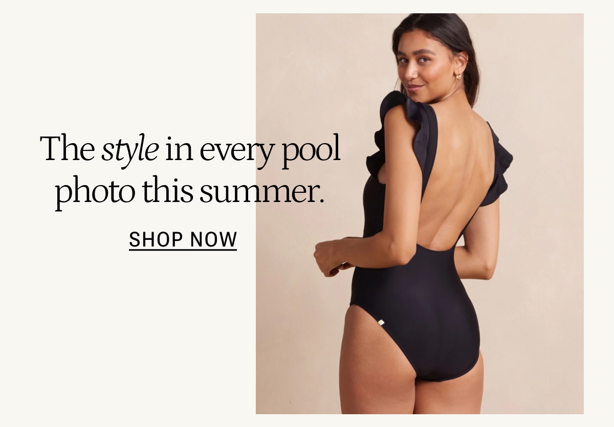 Model in ruffle backflip